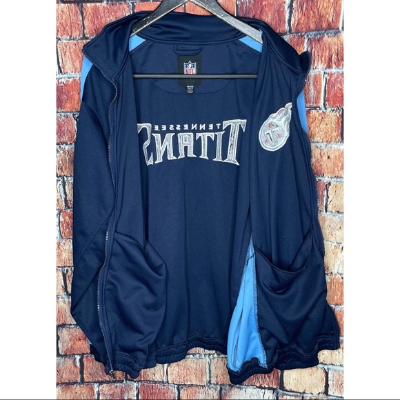 Tennessee Titans NFL Men’s XXL Full Zip Blue Embroidered Stretch Logo Jacket - Picture 5 of 6